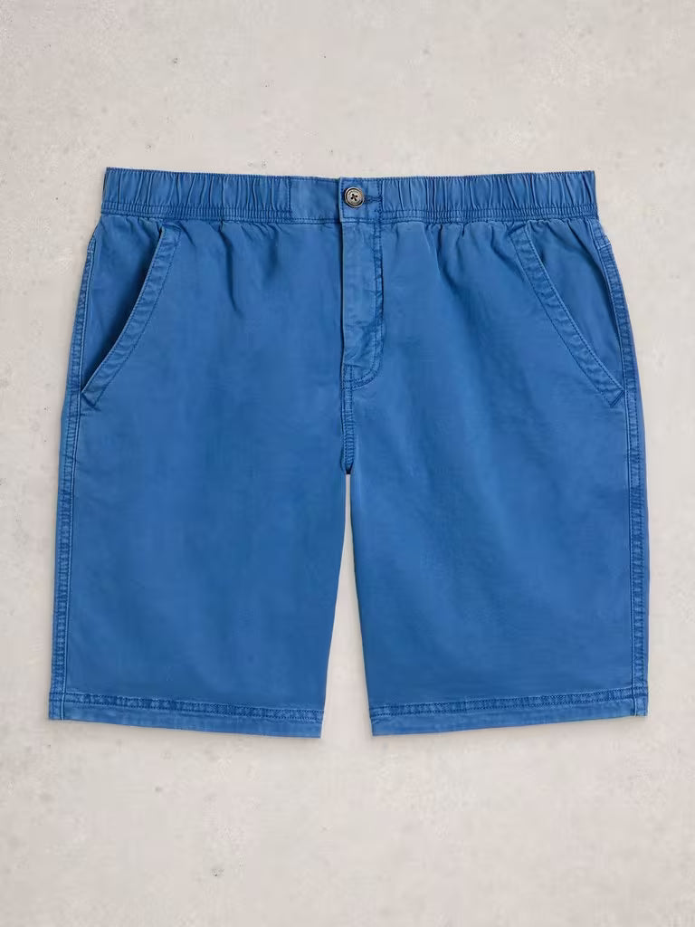 White Stuff Sutton Drawstring Shorts in Bright Blue