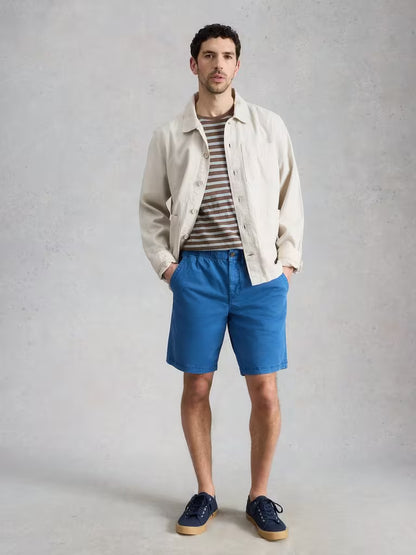 White Stuff Sutton Drawstring Shorts in Bright Blue