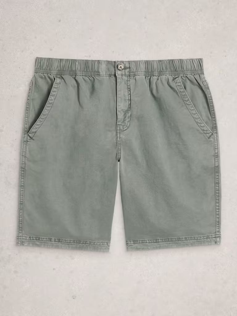 White Stuff Sutton Drawstring Shorts in Light Green