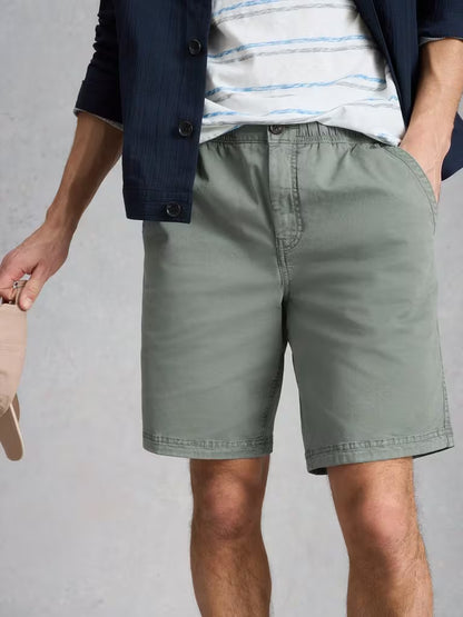White Stuff Sutton Drawstring Shorts in Light Green