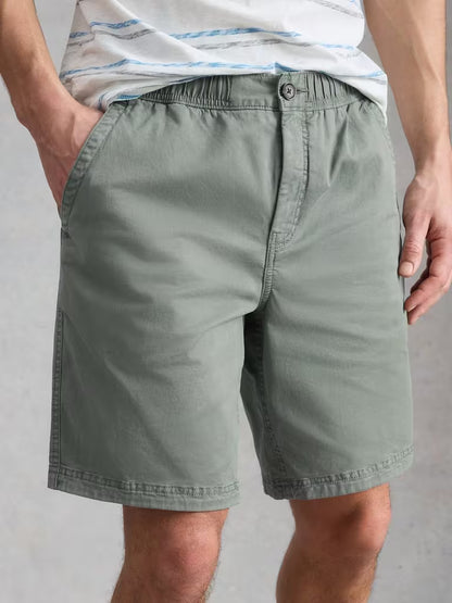 White Stuff Sutton Drawstring Shorts in Light Green