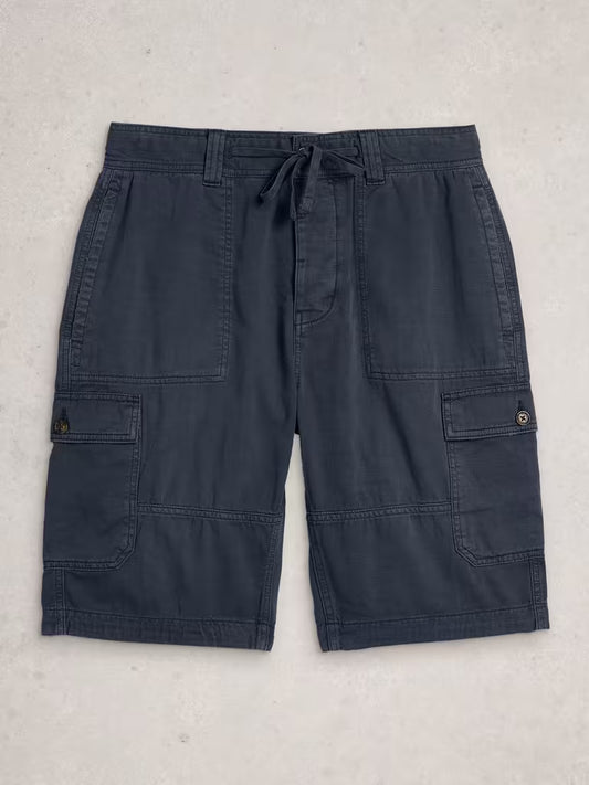 White Stuff Kemble Cargo Shorts in Dark Navy