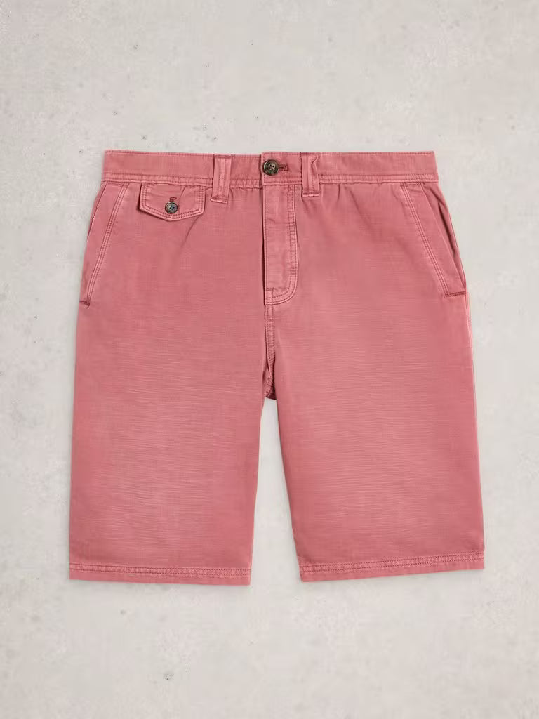 White Stuff Chapman Casual Short in Deep Red
