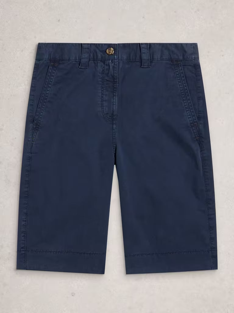 White Stuff Heidi Chino Shorts in Dark Navy