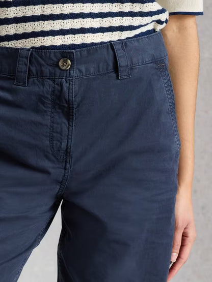 White Stuff Heidi Chino Shorts in Dark Navy