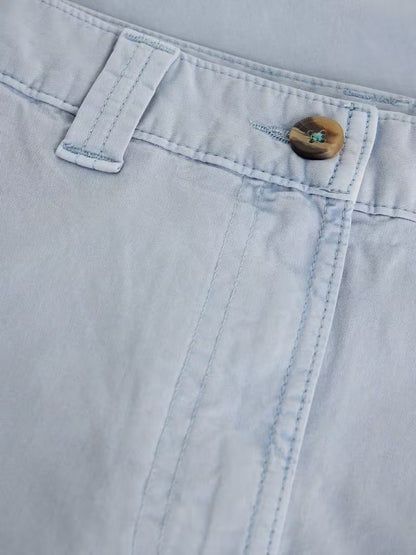 White Stuff Heidi Chino Shorts in Light Blue
