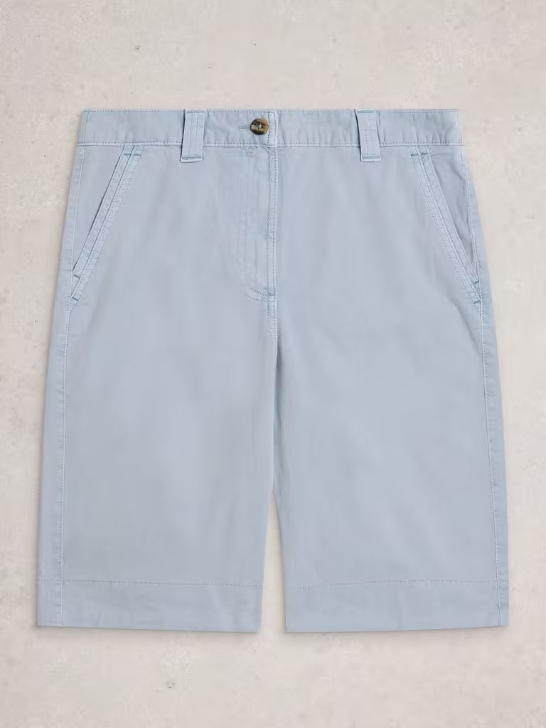 White Stuff Heidi Chino Shorts in Light Blue