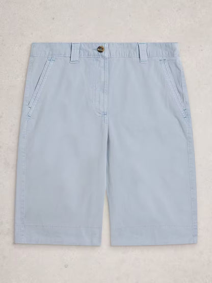 White Stuff Heidi Chino Shorts in Light Blue
