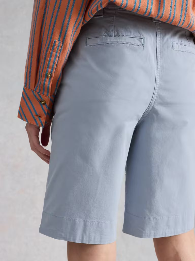 White Stuff Heidi Chino Shorts in Light Blue