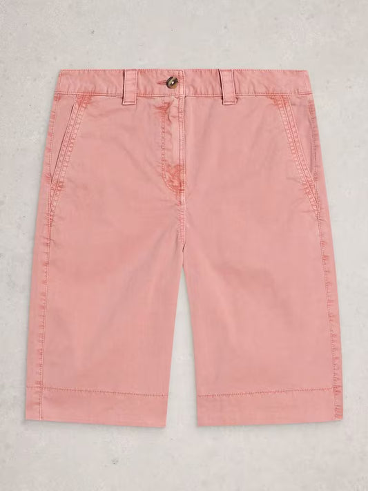 White Stuff Heidi Chino Short in Mid Pink