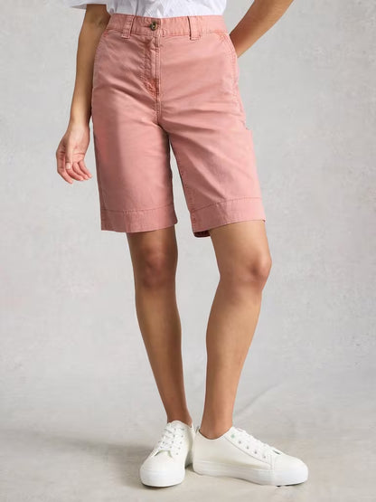 White Stuff Heidi Chino Short in Mid Pink