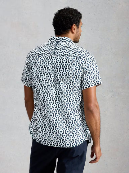 White Stuff Finsbury Sun Print Shirt in White Print