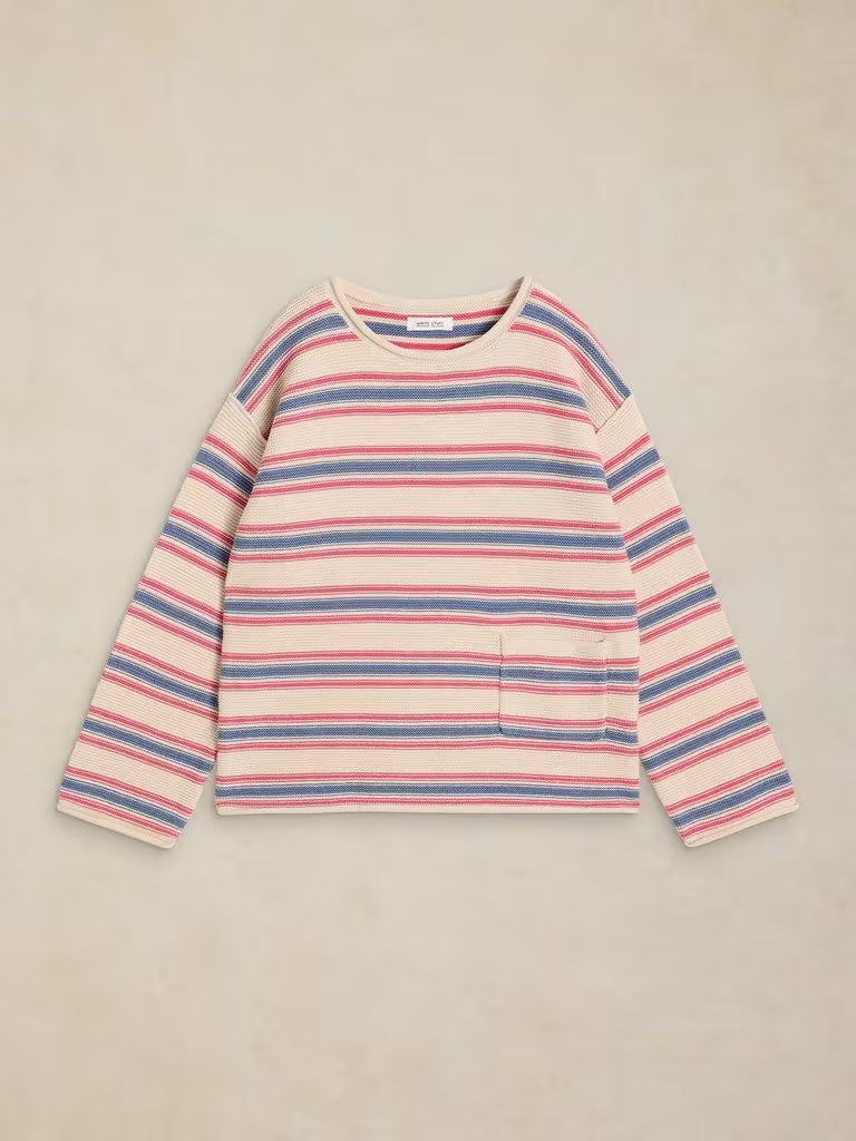 White Stuff Gigi Stripe Jumper in Ivory Multi