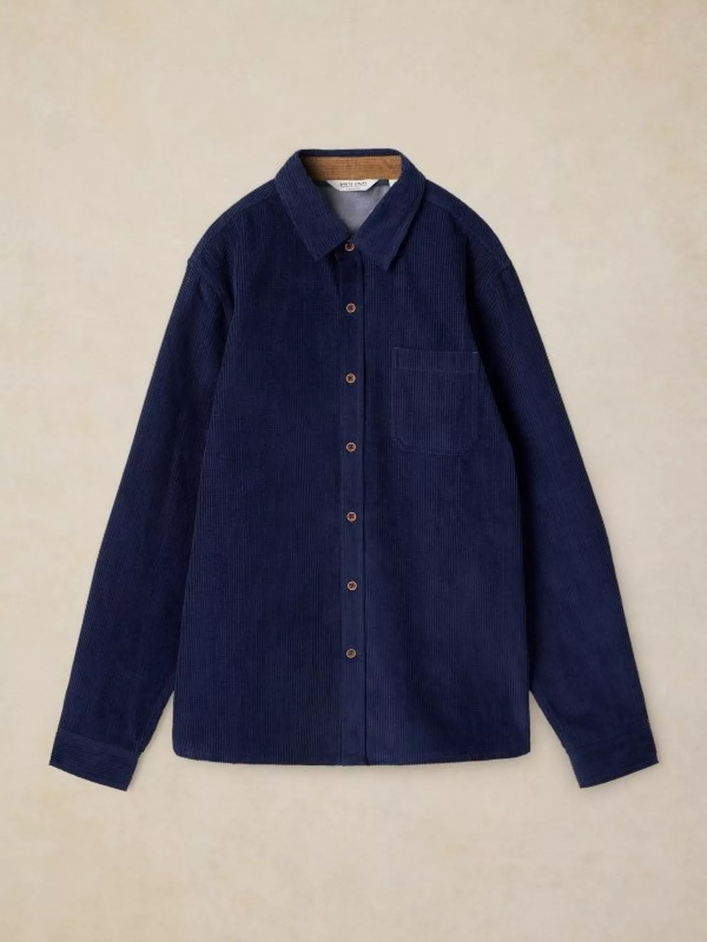 White Stuff Griffin Cord Shirt in Dark Navy