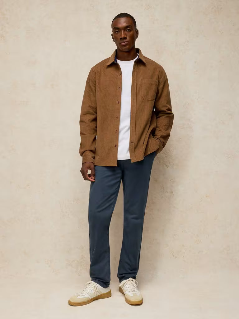 White Stuff Griffin Cord Shirt in Dark Natural
