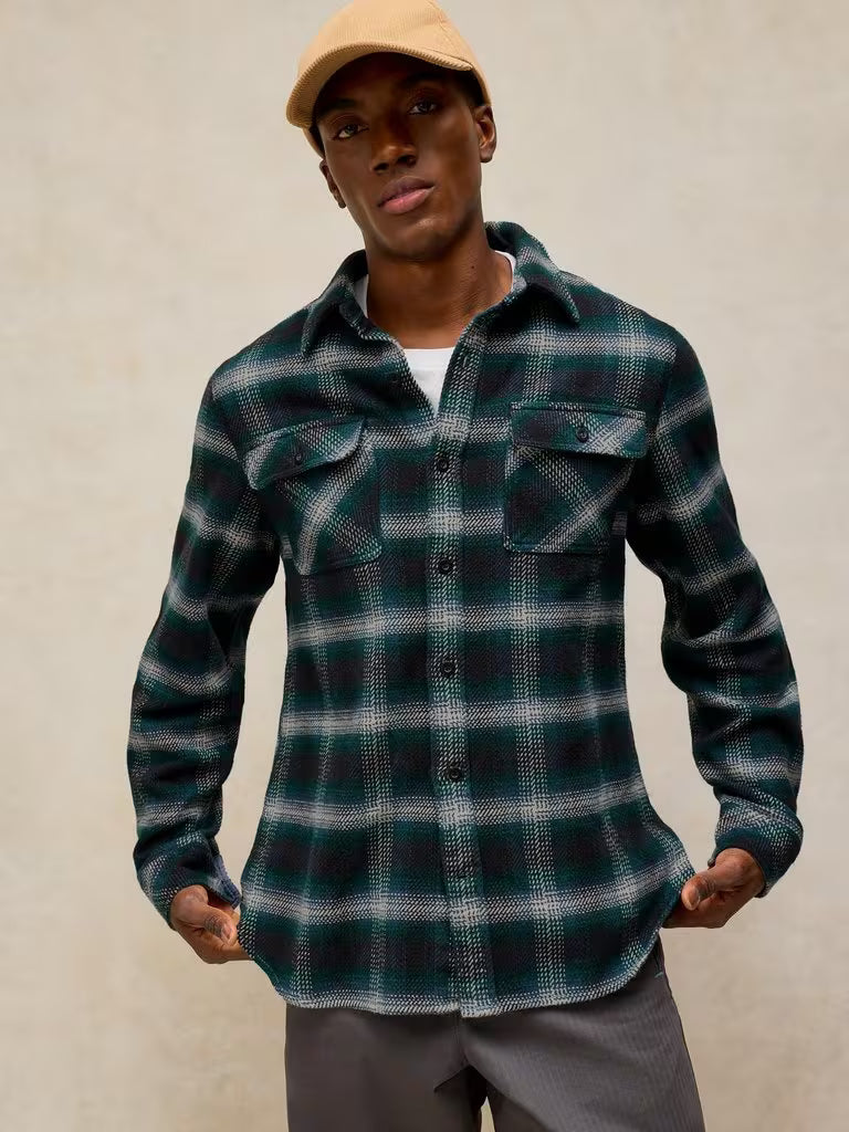White Stuff Darwen Check Shirt in Teal Multi