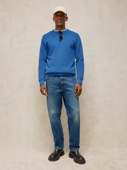 White Stuff Attadale Crew Neck Jumper in Bright Blue