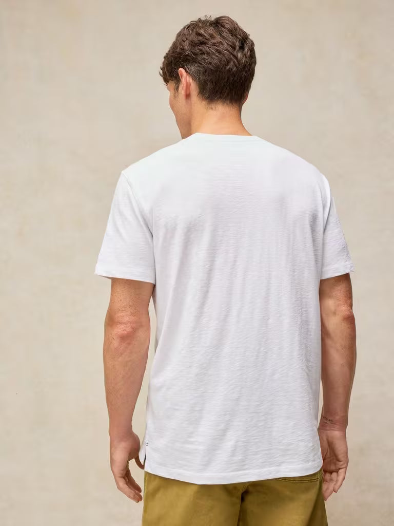 White Stuff Abersoch Graphic Tee in White Print