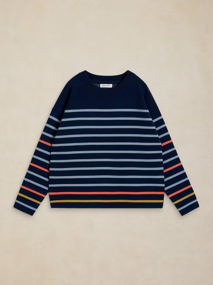 White Stuff Carla Jumper in Navy Multi