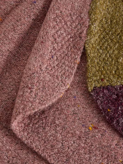 White Stuff Talia Nep Abstract Jumper in Plum Multi