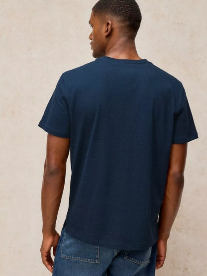 White Stuff Abersoch Graphic Tee in Navy Print