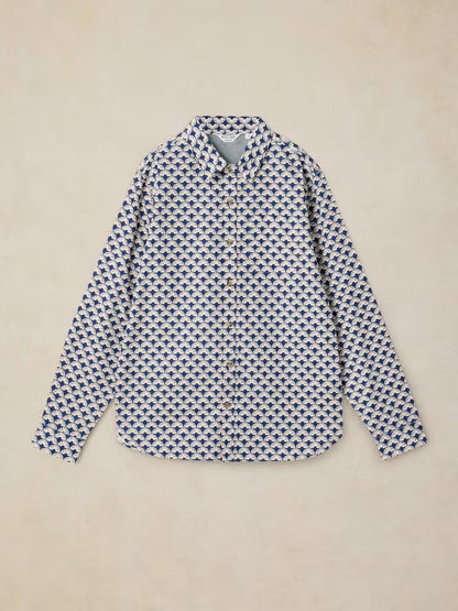 White Stuff Finsbury Print Shirt in Blue Print