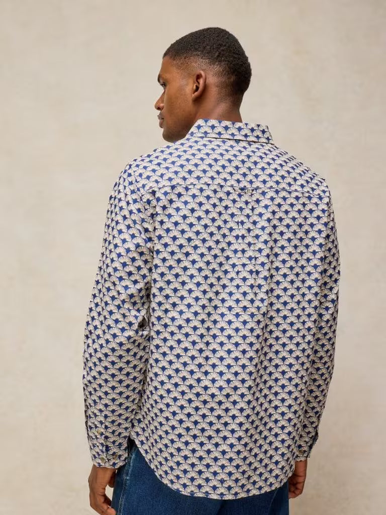 White Stuff Finsbury Print Shirt in Blue Print