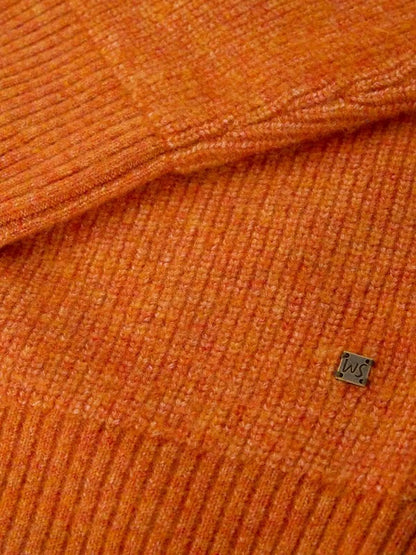 White Stuff Flint Fisherman Jumper in Burnt Orange