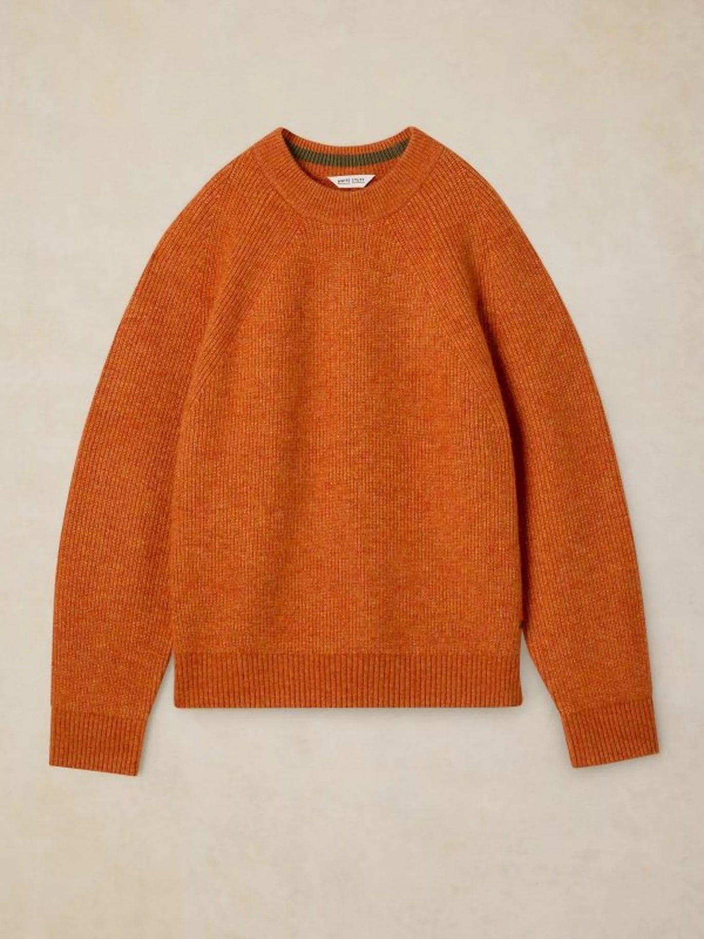 White Stuff Flint Fisherman Jumper in Burnt Orange