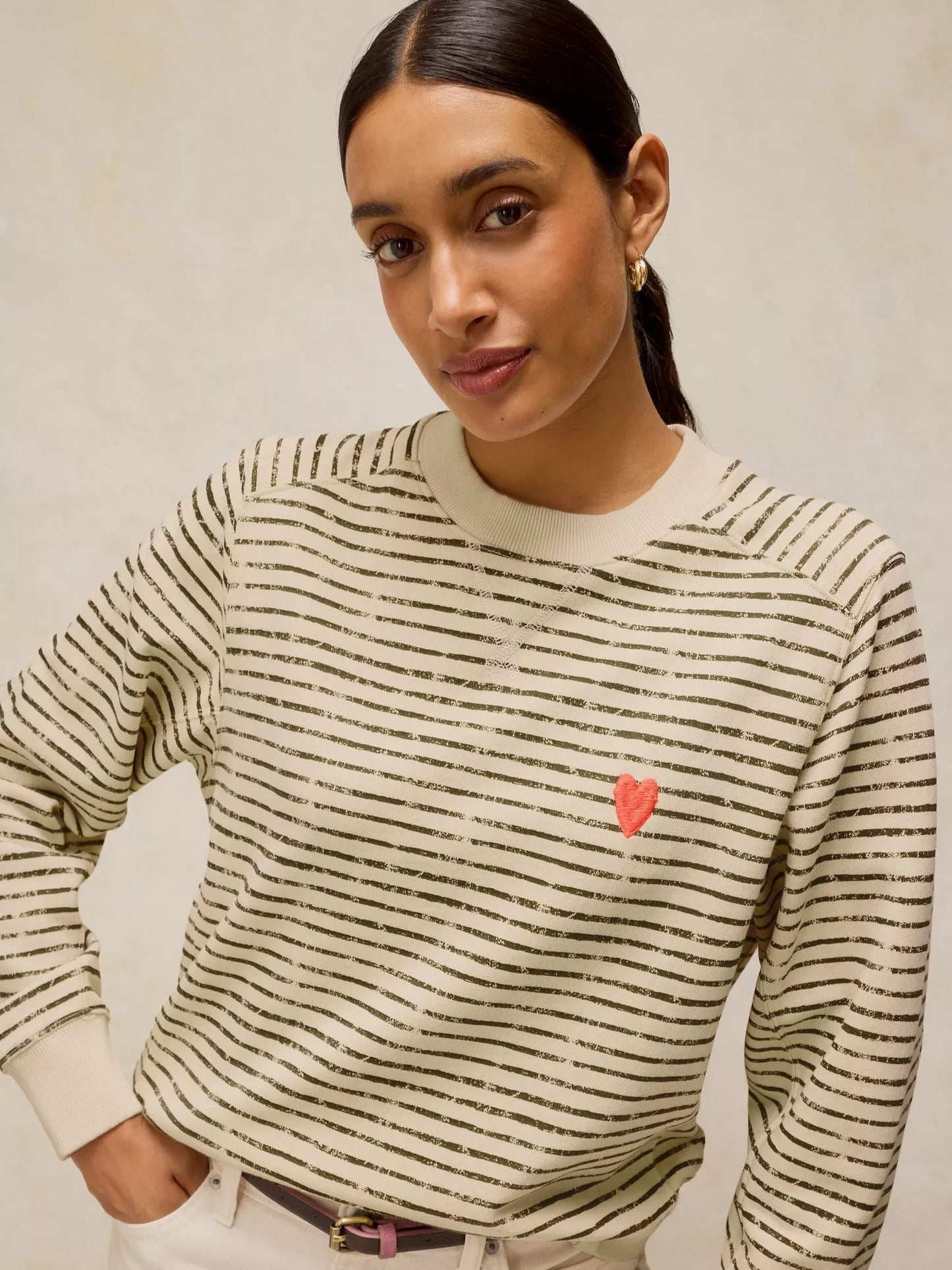 White Stuff Daydreamer Sweat in Ivory Multi