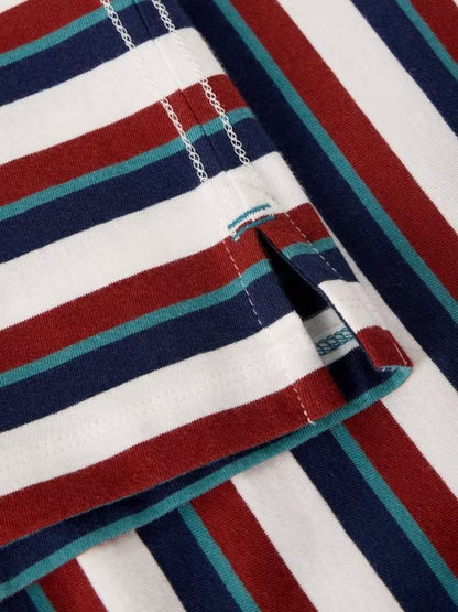 White Stuff Abersoch Stripe Tee in Ivory Multi