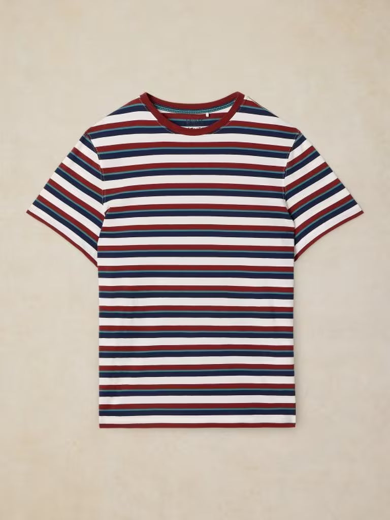 White Stuff Abersoch Stripe Tee in Ivory Multi