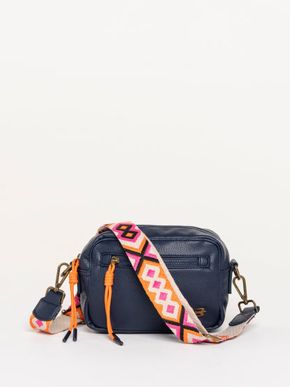 Brakeburn Sabine Navy Box Cross Body Bag