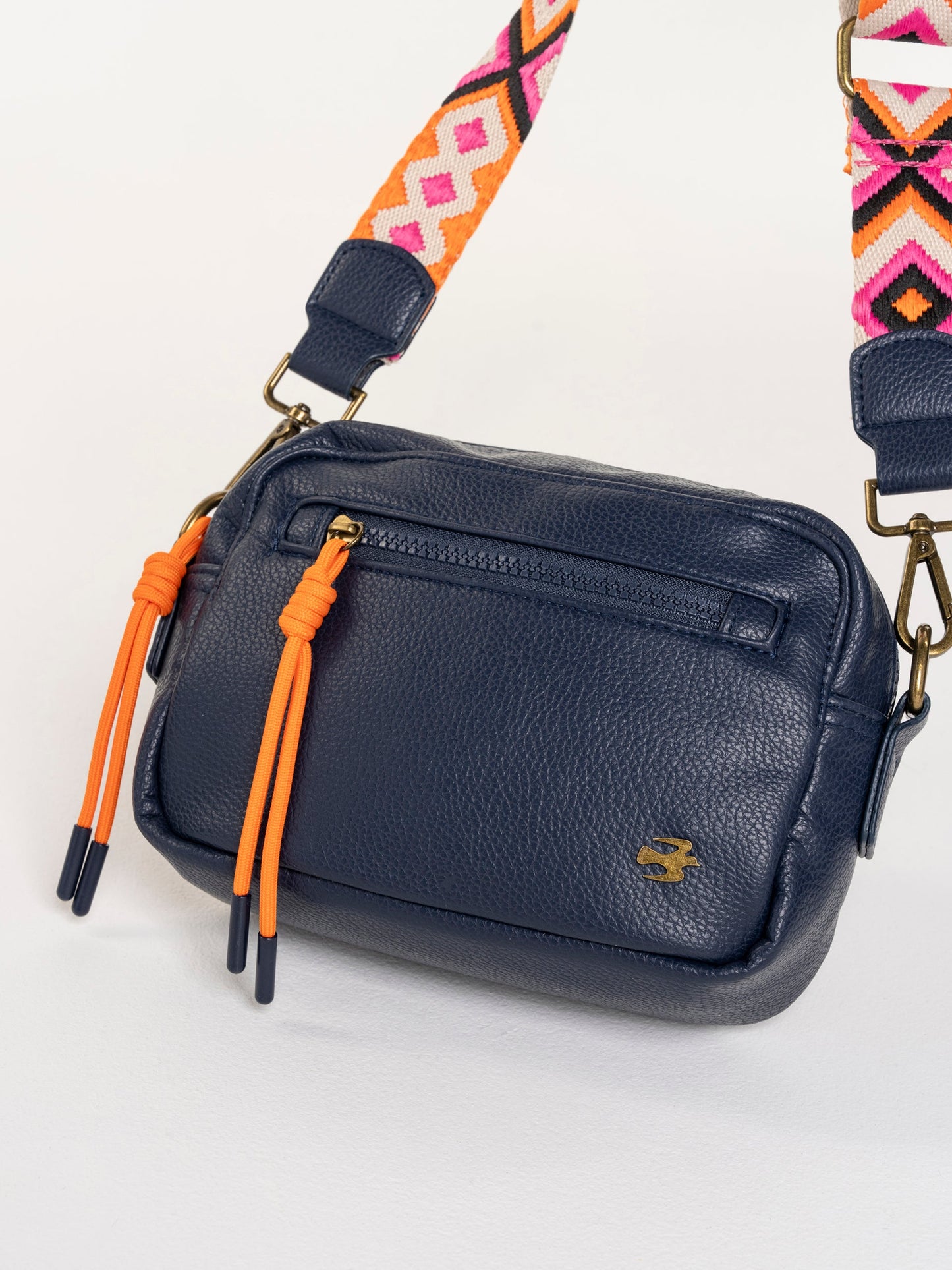 Brakeburn Sabine Navy Box Cross Body Bag