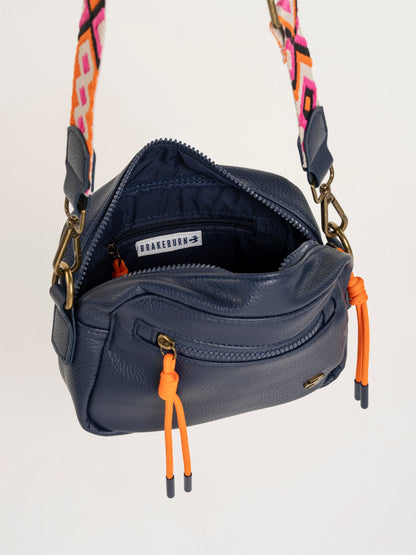 Brakeburn Sabine Navy Box Cross Body Bag