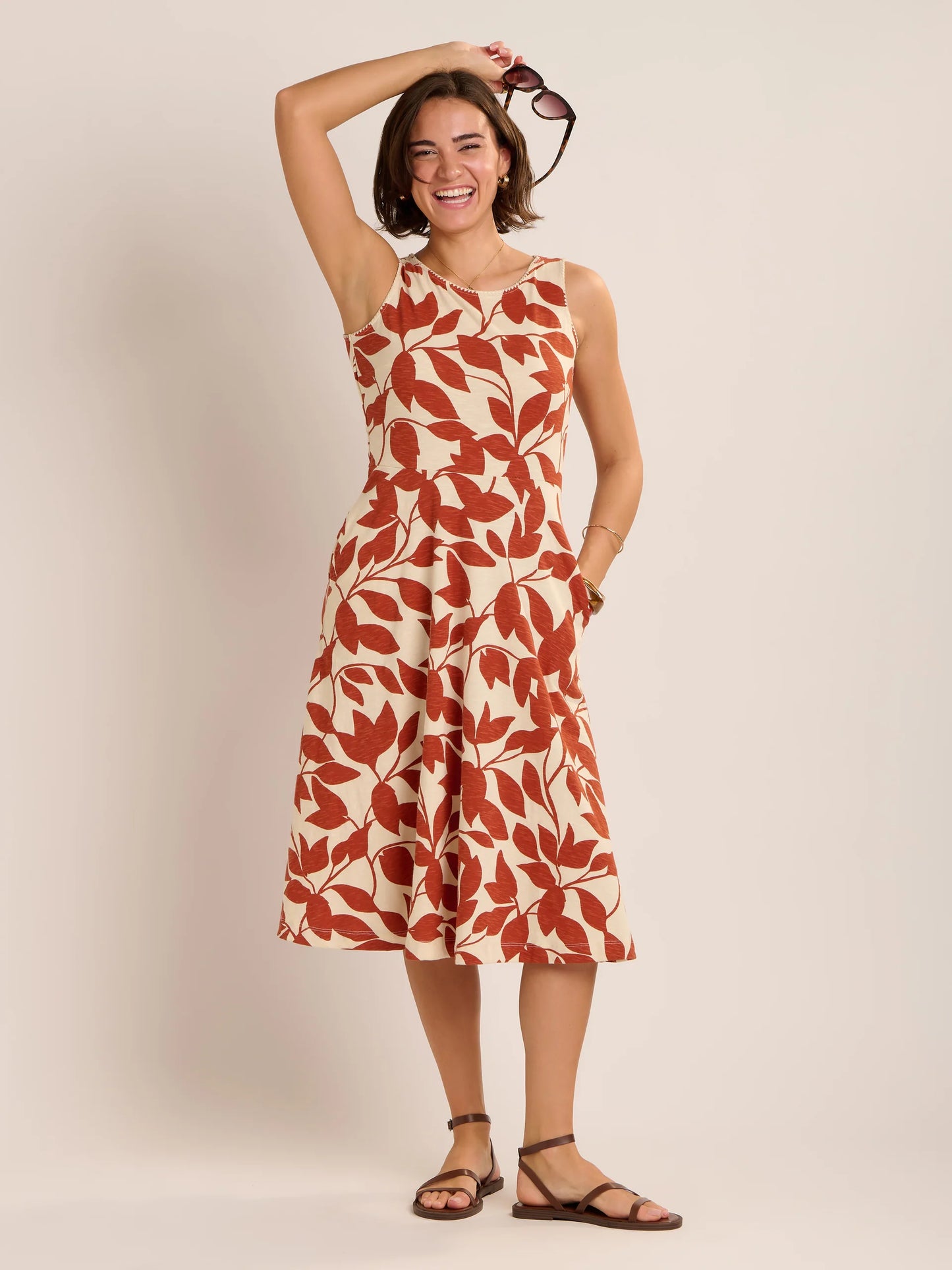 Brakeburn Adla Jersey Midi Dress