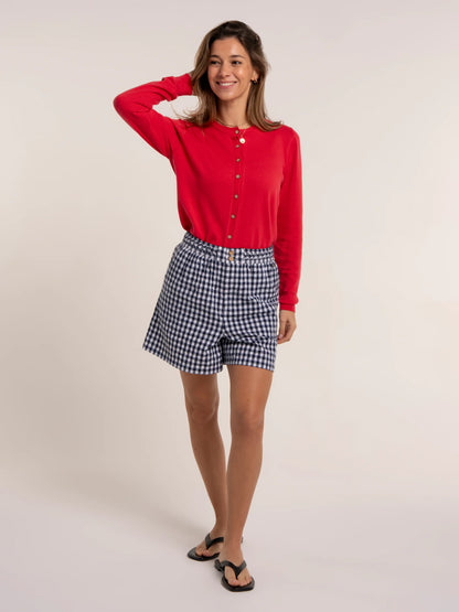 Brakeburn Ynez Gingham Beach Shorts