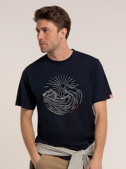Brakeburn Radstock T-Shirt in Navy