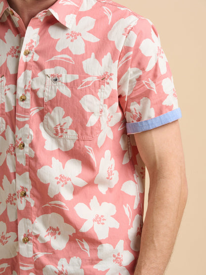 Brakeburn Pink Floral Shirt