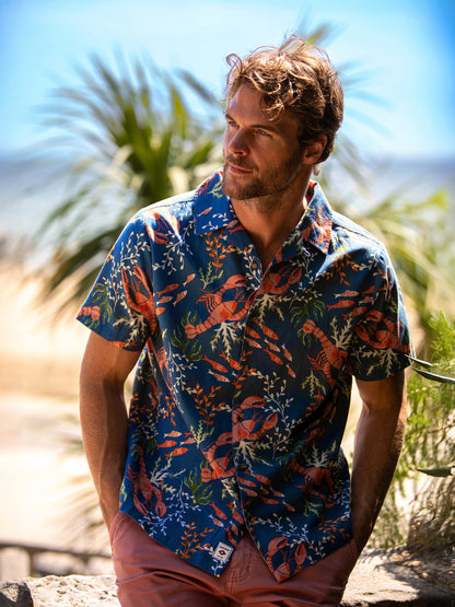 Brakeburn Blue Lobster Resort Shirt