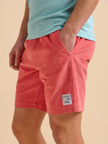 Brakeburn Pink Cord Shorts