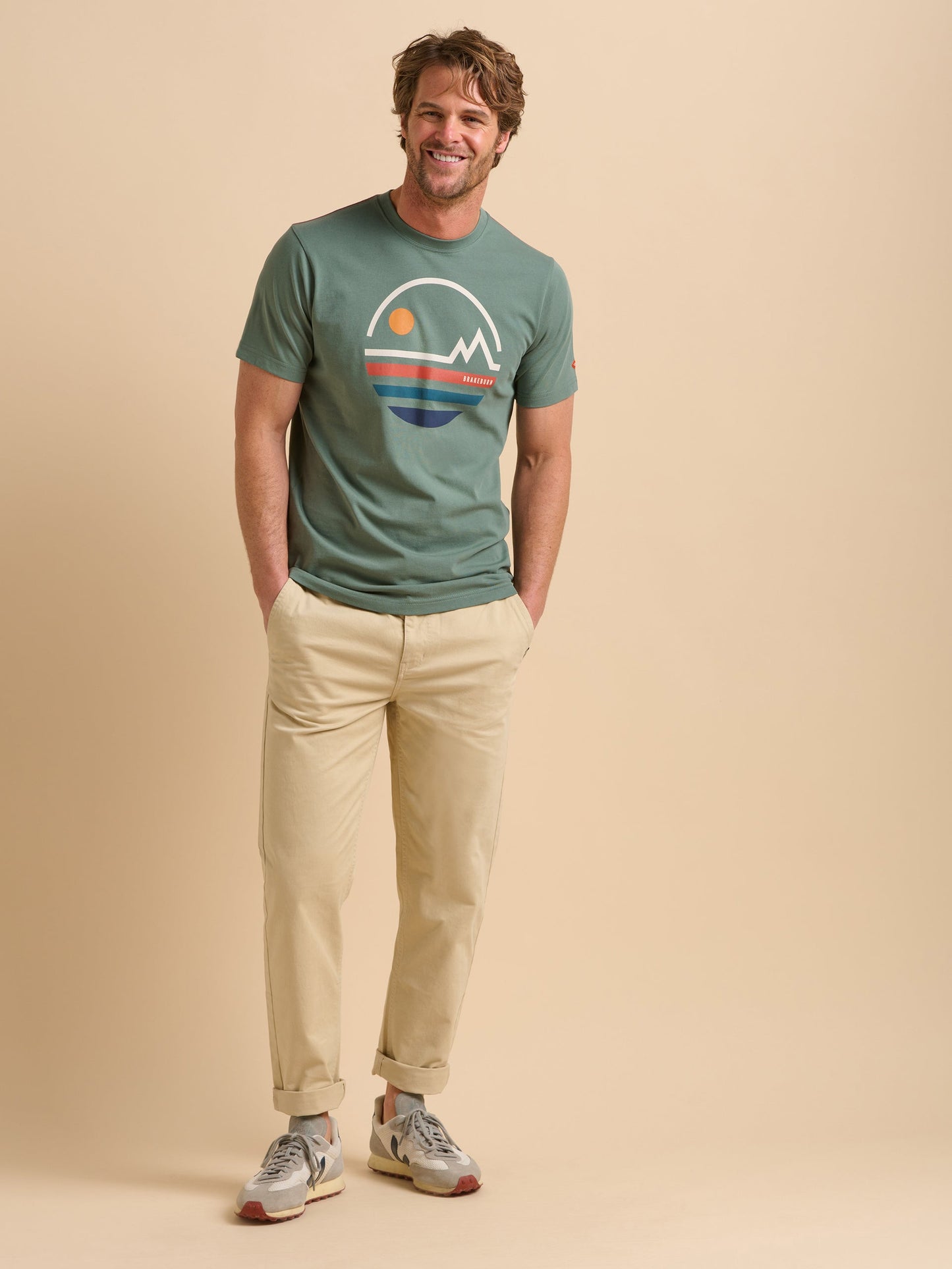 Brakeburn Linear Mountains T-Shirt