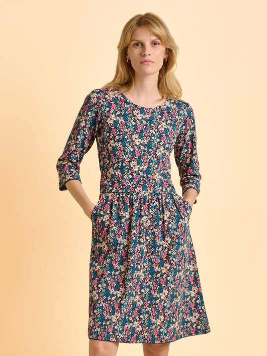 Brakeburn Freya Navy Dress