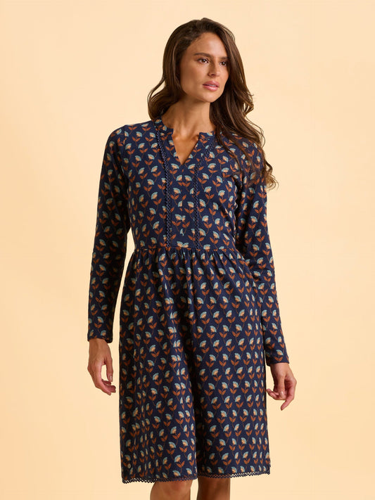 Brakeburn Rowan Navy Dress