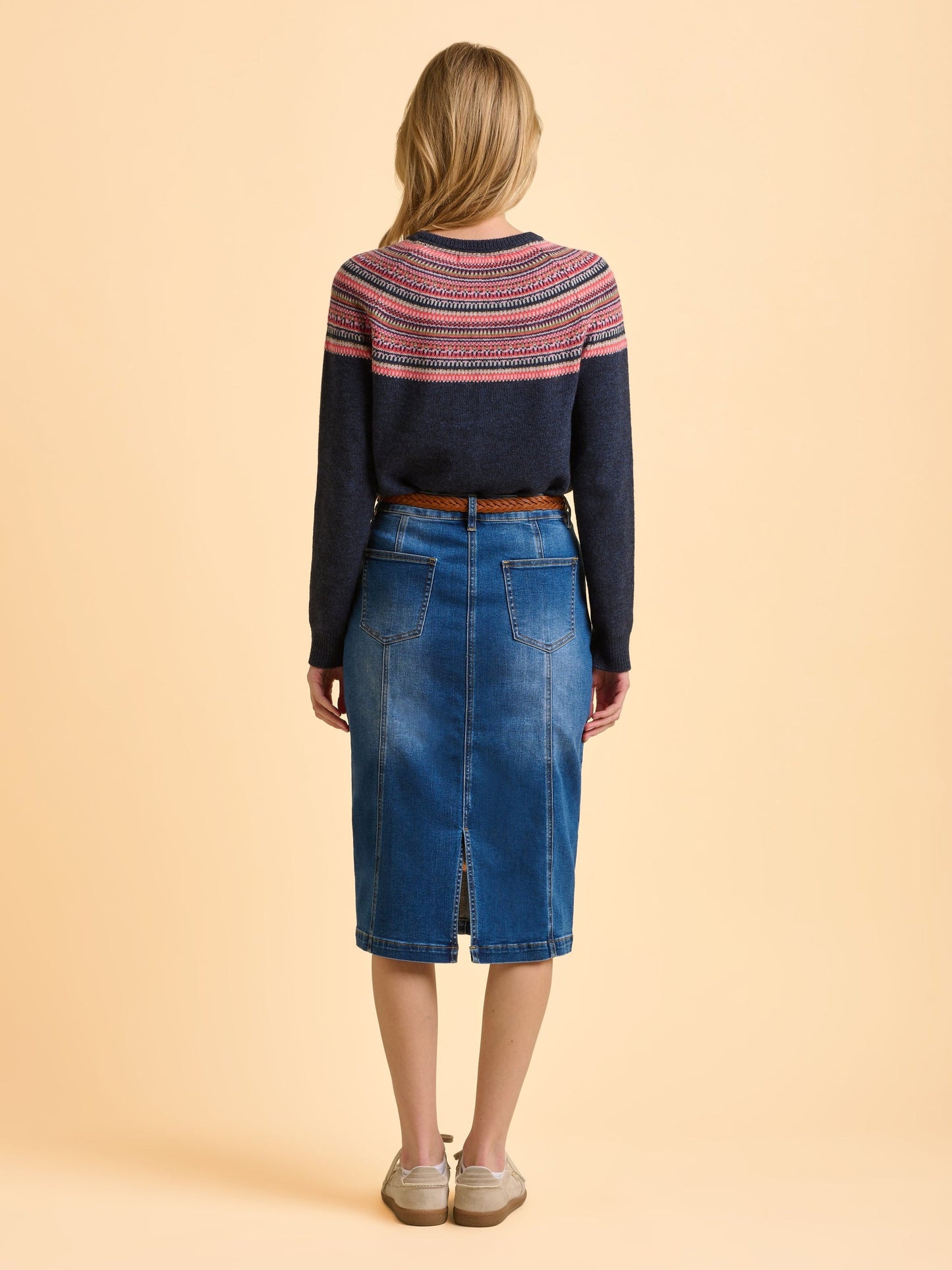 Brakeburn Deepwater Fairisle Cardigan