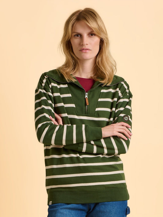 Brakeburn Charmouth Quarter Zip Sweatshirt