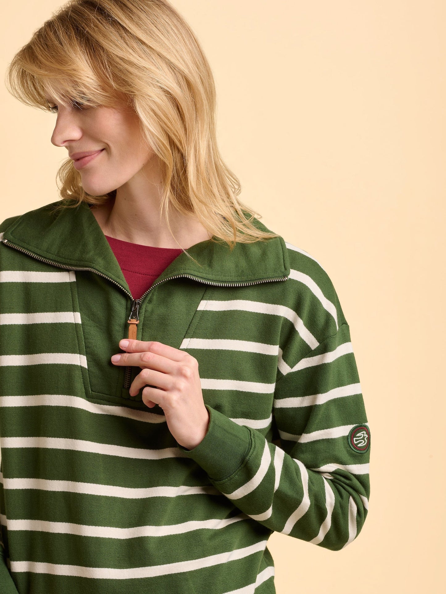 Brakeburn Charmouth Quarter Zip Sweatshirt