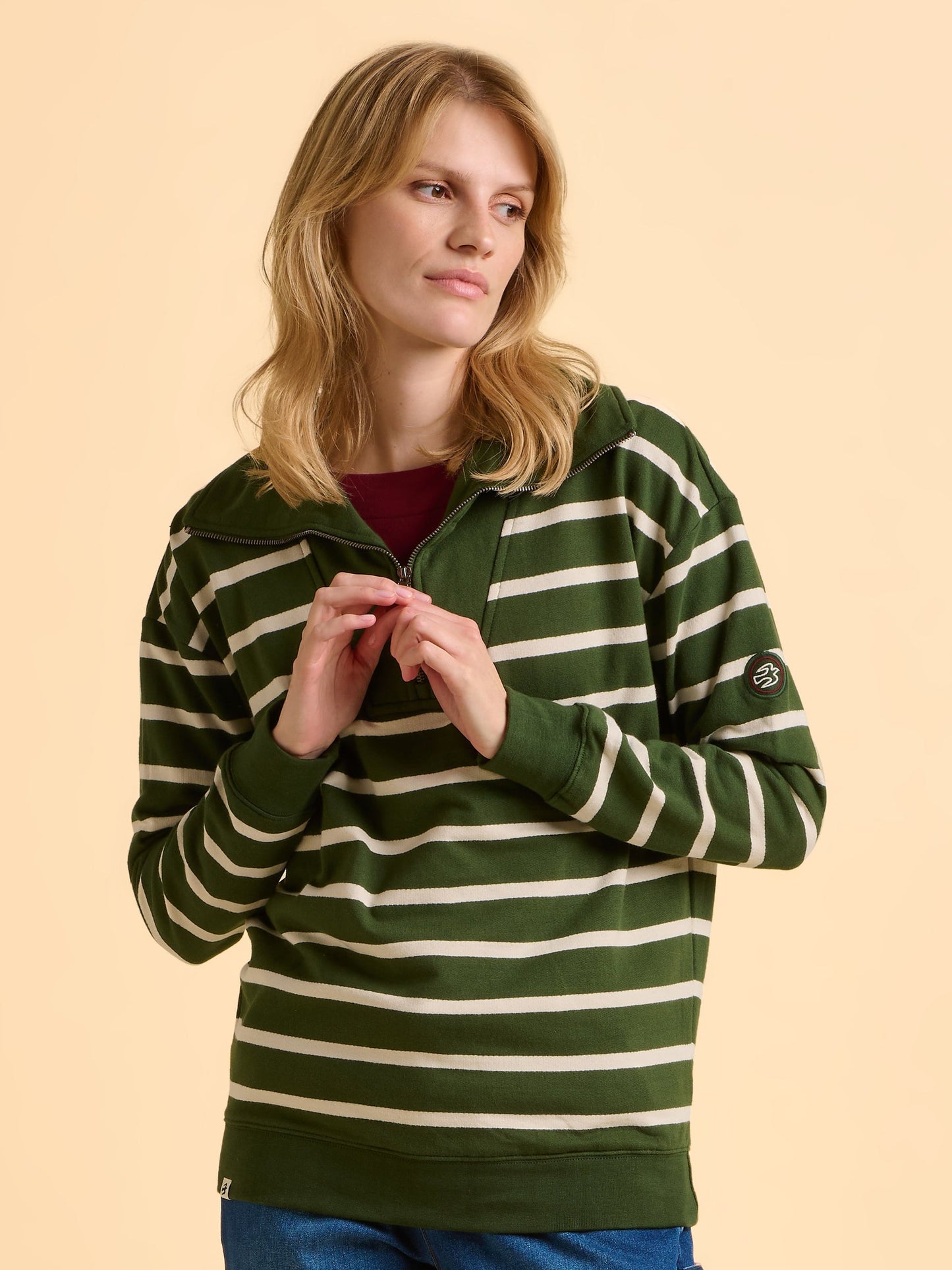 Brakeburn Charmouth Quarter Zip Sweatshirt