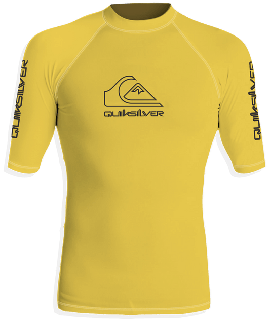 Quiksilver On Tour Rash Vest in Yellow