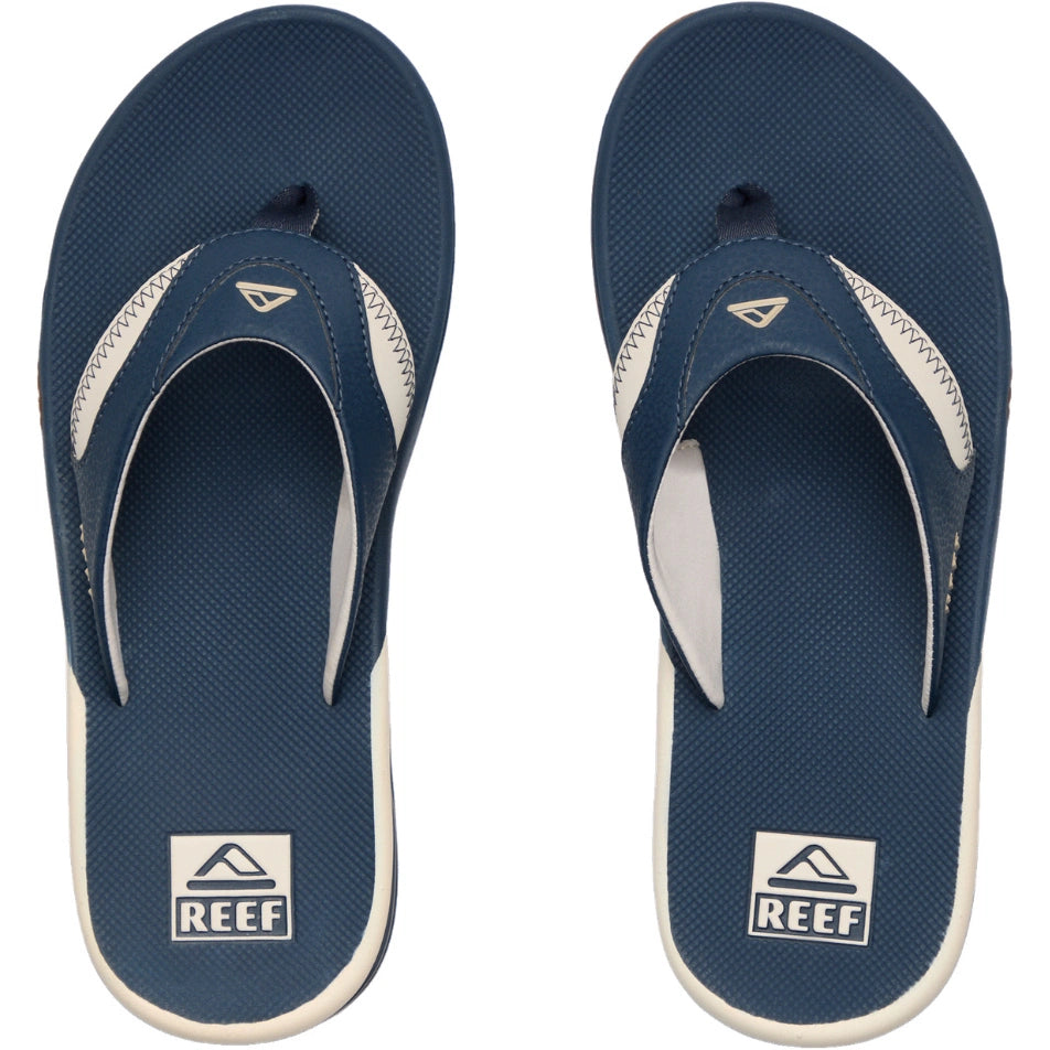 Reef Fanning Flip Flops in Navy/Oat